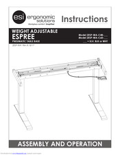 ERGONOMIC SOLUTIONS 2ESP-WA-C48-WHT Instructions Manual
