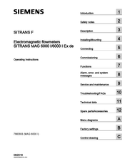 Siemens SITRANS F MAG 6000 I Operating Instructions Manual
