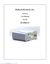 Radicom RC3000A-E User Manual