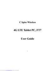 C Spire Wireless FT7 User Manual