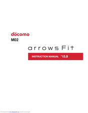 NTT docomo arrows Fit M02 Instruction Manual