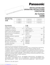 Panasonic FY-3015U1 Installation And Operating Instructions Manual