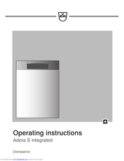 V-ZUG Adora 55 S GS55Si Operating Instructions Manual