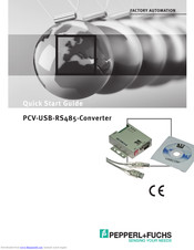 Pepperl+Fuchs PCV-USB-RS485 Quick Start Manual