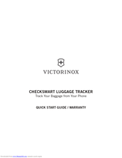 Victorinox CheckSmart Luggage Tracker Quick Start Manual & Warranty