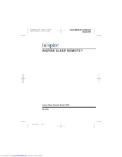 Inspire Medical Systems, Inc. Sleep Remote 2500 Manual