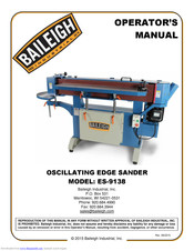 Baileigh Industrial ES-9138 Operator's Manual