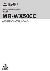 Mitsubishi Electric MR-WX500C Operating Instructions Manual