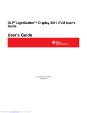 Texas Instruments DLP LightCrafter Display 3310 User Manual
