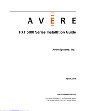 Avere FXT 5200 Installation Manual