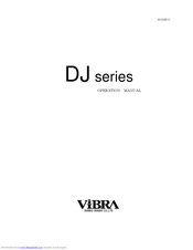 Vibra DJ series Operation Manual