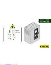 DAB PUMPS LTD. SUNDRIVER Quick Manual