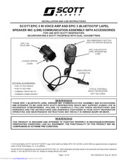 Scott Safety Scott Epic 3 RI Voice Amp Installation And Use Instructions Manual
