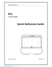 e-Taxfree Nordic Oy TF1 E-POS MINI Quick Reference Manual