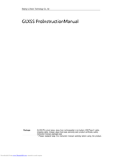 Beijing LLVision Technology GLXSS Pro Instruction Manual