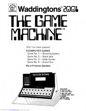 WADDINGTONS HOUSE OF GAMES, INC. Waddigntons 2001 The Game Machine Manual