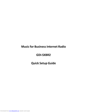 Grace Digital SiriusXM GDI-SXBR2 Quick Setup Manual