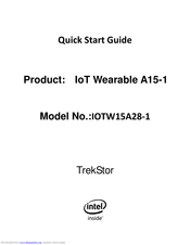 TREKSTOR IoT Wearable A15-1 IOTW15A28-1 Quick Start Manual
