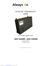 Always On GES-152NDM Operator's Manual