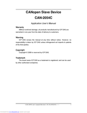 ICP DAS USA CAN-2054C User Manual