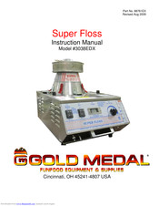 Gold Medal Super Floss 3038EDX Instruction Manual