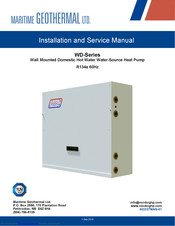 Maritime Geothermal WD Series Installation And Service Manual