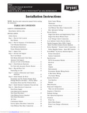 Bryant 551J*07A/G Series Installation Instructions Manual