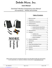 Dakota Micro DMOV-RHPAIR User Manual
