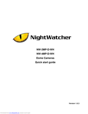 NightWatcher NW-4MP-D-WH Quick Start Manual