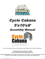 Rhino Shelter CycleCabana Assembly Manual