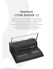 Q-Connect PREMIUM COMB BINDER 12 Manual