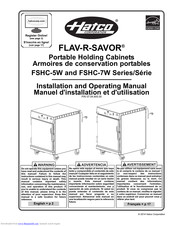 Hatco FLAV-R-SAVOR FSHC-7W Series Installation And Operating Manual
