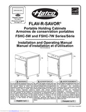 Hatco FLAV-R-SAVOR FSHC-5W1-EE Installation And Operating Manual