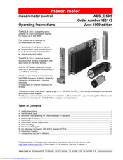 Maxon Motor ADS_E 50/5 Operating Instructions Manual
