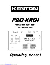 Kenton PRO-KADI MK2 Operating Manual