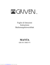 Griven Manta Instructions Manual