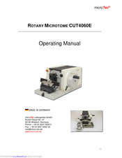 Microtec CUT4060E Operating Manual