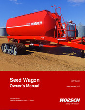 horsch SW 600 Owner's Manual