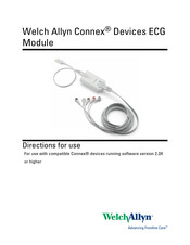 Welch Allyn Connex ECG Module Directions For Use Manual