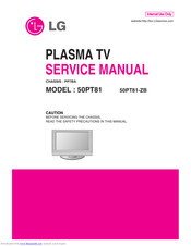 LG 50PT81 Service Manual