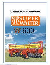 Super Walter W630 Operator's Manual