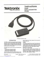 Tektronix P6460 Instructions Manual