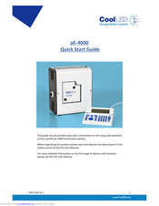 CoolLED pE-4000 Illumination Systems Quick Start Manual