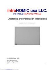 infraNOMIC US-76-M Operating And Installation Instructions