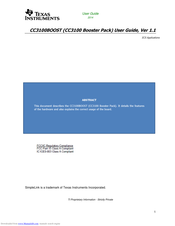 Texas Instruments CC3100BOOST User Manual