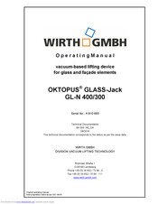 WIRTH OKTOPUS GLASS-Jack GL-N 400 Operating Manual