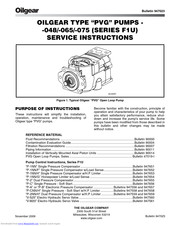 Oilgear PVG 048 Service Instructions Manual