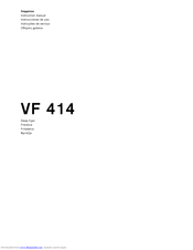 Gaggenau VF 414 Instruction Manual