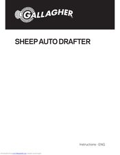 Gallagher SHEEP AUTO DRAFTER Instructions For Use Manual