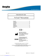 Baylis Medical ProTrack Instructions For Use Manual